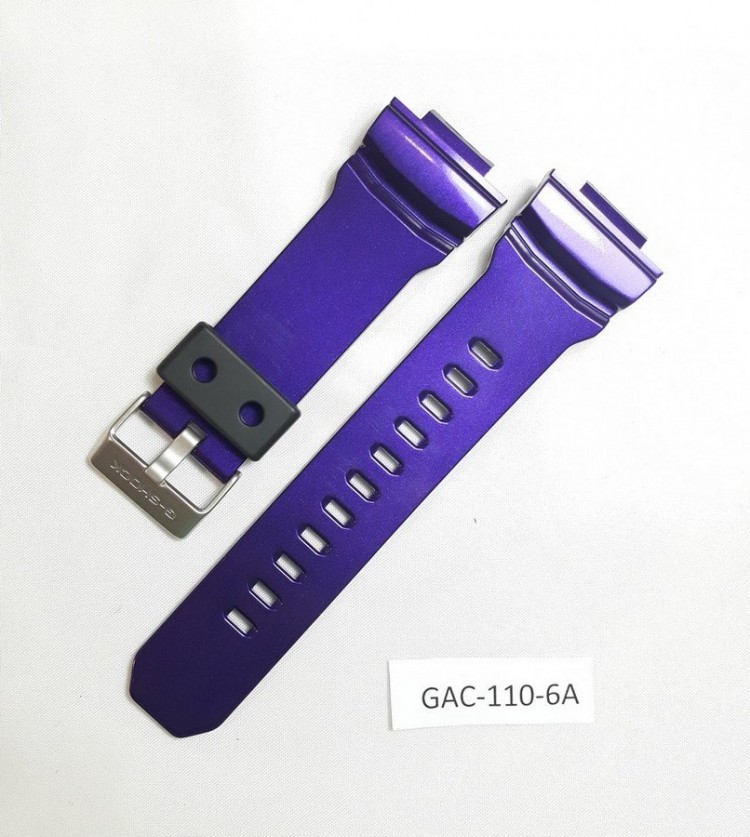 Ремень для Casio GAC110-6A фиолетовый