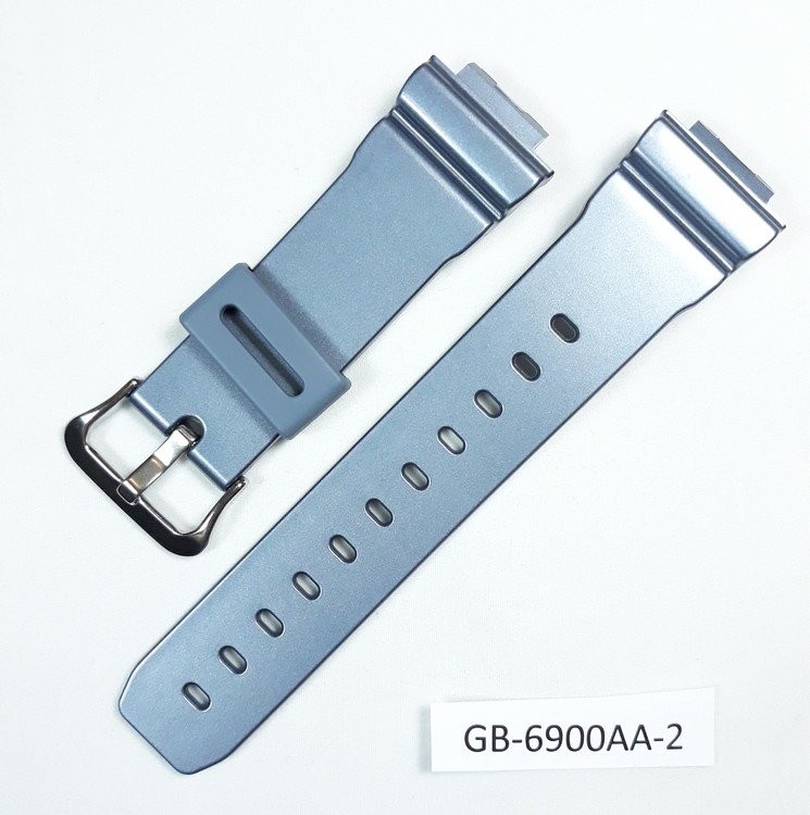 Ремень для Casio GB6900AA-2 серый