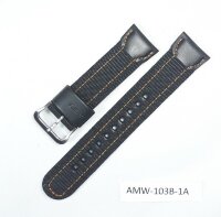 Ремень для Casio AMW103B-1A ткань черный