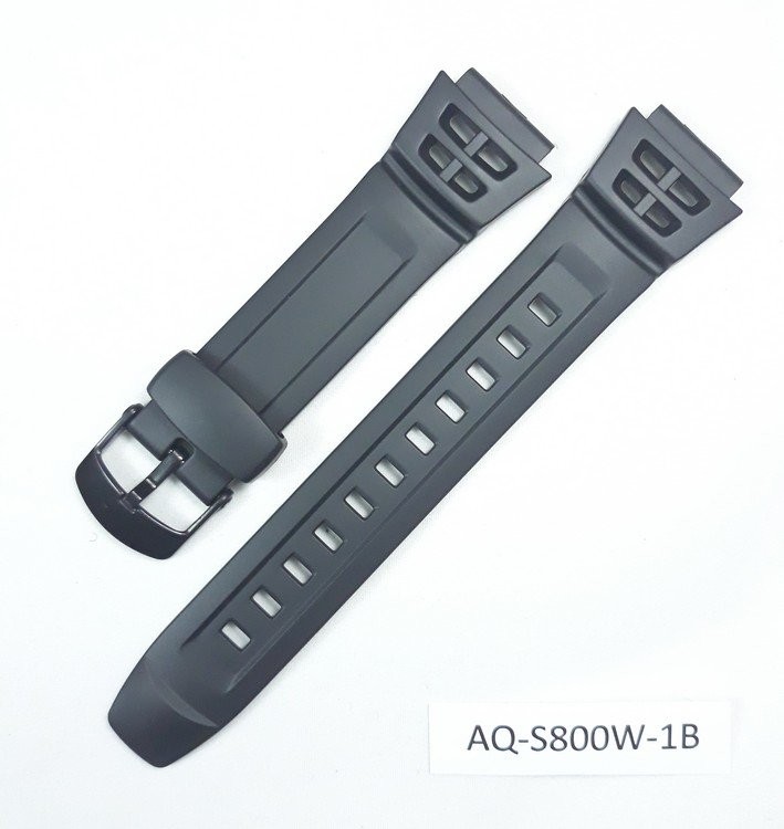 Ремень для Casio AQ---S800W-1B черный