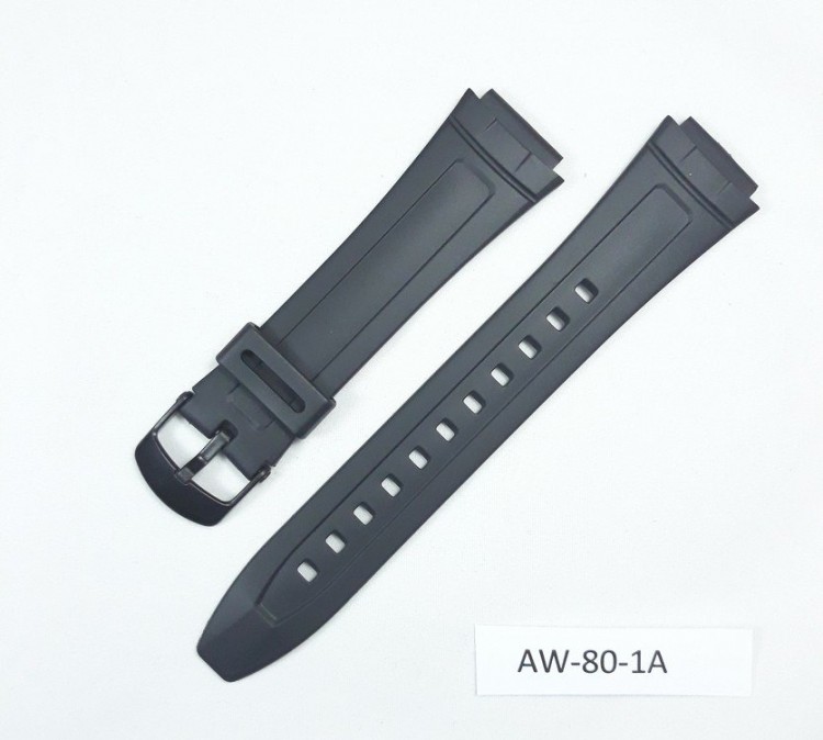 Ремень для Casio AW80-1A черный