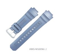 Ремень для Casio AWG---M100NV-2A синий
