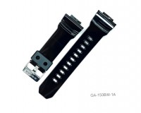 Ремень для Casio GA150BW-1A черный глянец