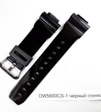 Ремень для Casio DW5600CS-1 черный глянец