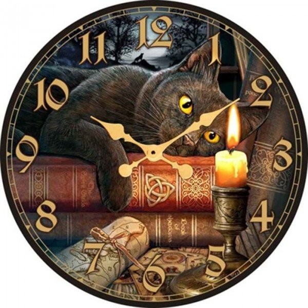 Котик 1 час. Часы настенные котик. Часы с котом настенные. Кот и часы.